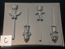 550sp Bedtime Heroes Chocolate Candy Lollipop Mold FACTORY SECOND